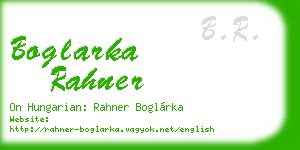 boglarka rahner business card